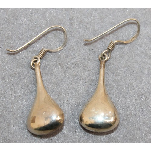 479 - Stamped 925 Silver Drop Earrings