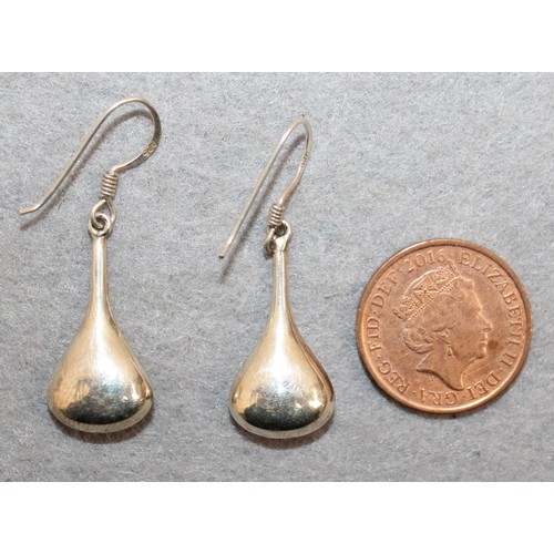 479 - Stamped 925 Silver Drop Earrings