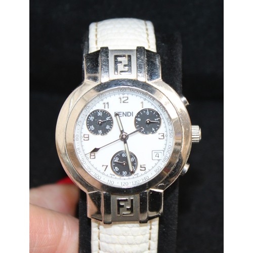 127 - Boxed FENDI Orologi Watch F451241 4510L WHT/BLK (Untested) Boxed FENDI Telephone Book