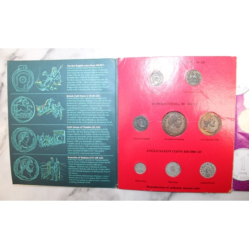 348 - 2 x Collectors Pack Coins Of ANCIENT BRITAIN/1994-1997 HONG KONG MINT SET