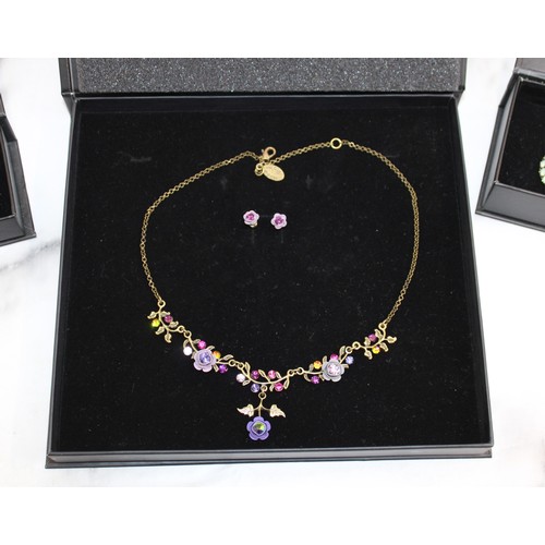 430 - 3 x Boxed Michal Negrin Jewellery Items Inc- Necklace/Ring/Earring & Necklace Set