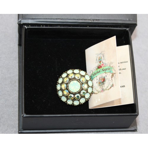 430 - 3 x Boxed Michal Negrin Jewellery Items Inc- Necklace/Ring/Earring & Necklace Set