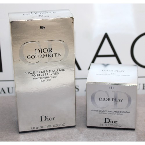 431 - 2 x Boxed DIOR GOURMETTE Makeup Bracelet For Lips/DIOR PLAY Extreme Shine Gloss