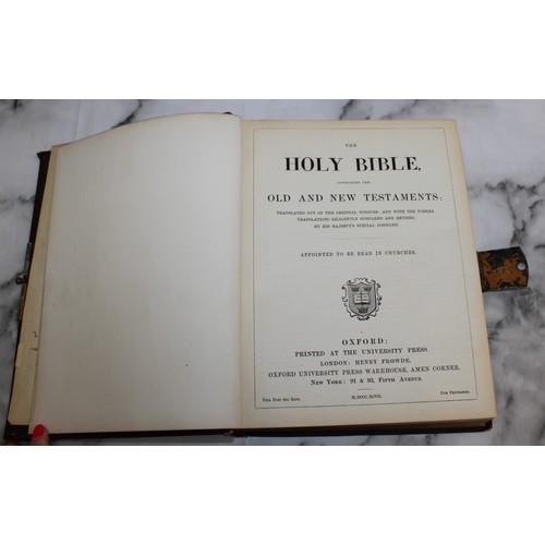 276 - The Holy Bible Illustrated With Gilt Edged Pages With Inscription Dated 1903