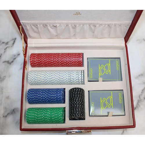 709 - Boxed Carpisa Poker Set...