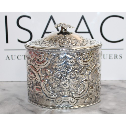 488 - Walter Brind 1782 London Hallmarked Tea Caddy - Weight 353 gms
Height-13cm