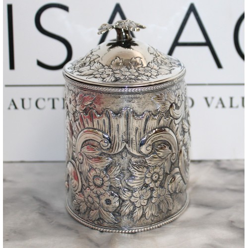 488 - Walter Brind 1782 London Hallmarked Tea Caddy - Weight 353 gms
Height-13cm