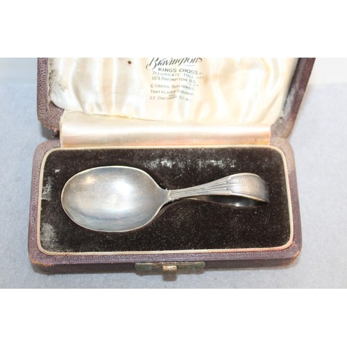 489 - Spoon Ladel in Box - Inscription on Handle ( As shown in pictures)