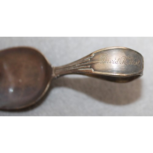 489 - Spoon Ladel in Box - Inscription on Handle ( As shown in pictures)