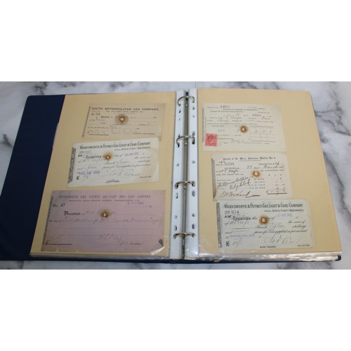 138 - Folder Containing Early 20th Century Purchase Receipts and Insurance Policy Documents