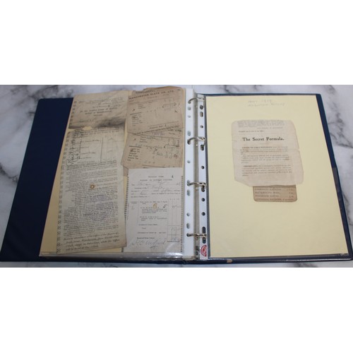 138 - Folder Containing Early 20th Century Purchase Receipts and Insurance Policy Documents