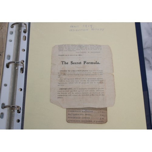 138 - Folder Containing Early 20th Century Purchase Receipts and Insurance Policy Documents