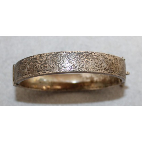 492 - Silver Hallmarked Ladies Bangle