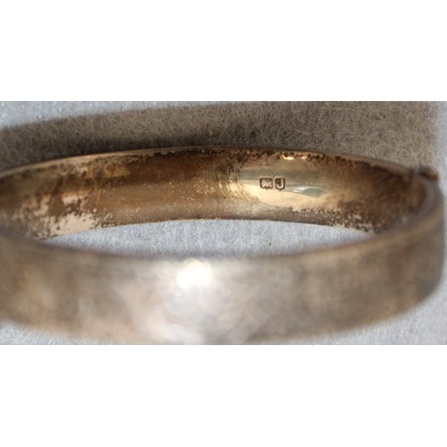 492 - Silver Hallmarked Ladies Bangle