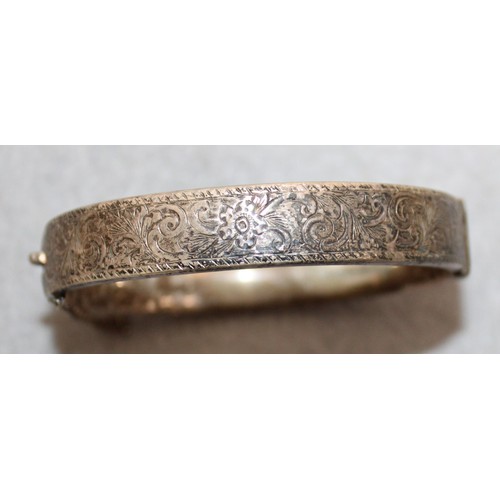 492 - Silver Hallmarked Ladies Bangle