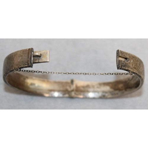 492 - Silver Hallmarked Ladies Bangle