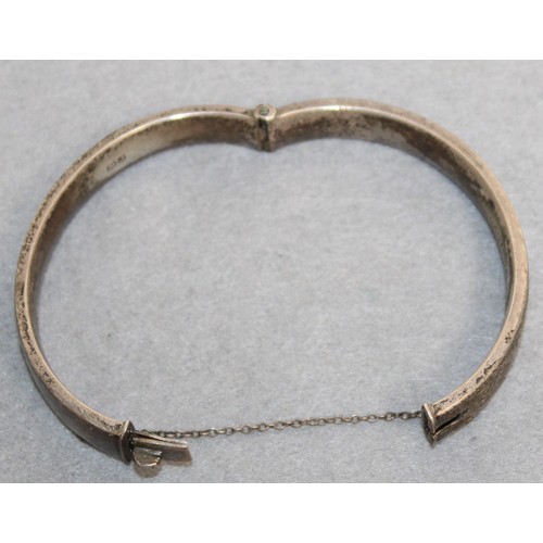 492 - Silver Hallmarked Ladies Bangle