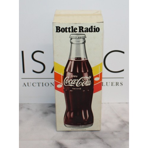 139 - Boxed Vintage COCA COLA Bottle Radio