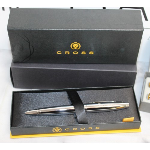 6 - 2 x Boxed Cross Ball Point Pen Personalised BNY MELLON & Garland Ball Point Pen & Pencil Set America...