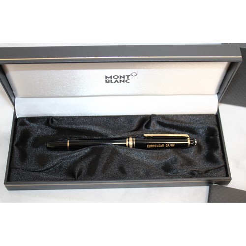 8 - Boxed MONT BLANC Pen Meisterstuck-pix Personalised EUROCLEAR SA/NV...