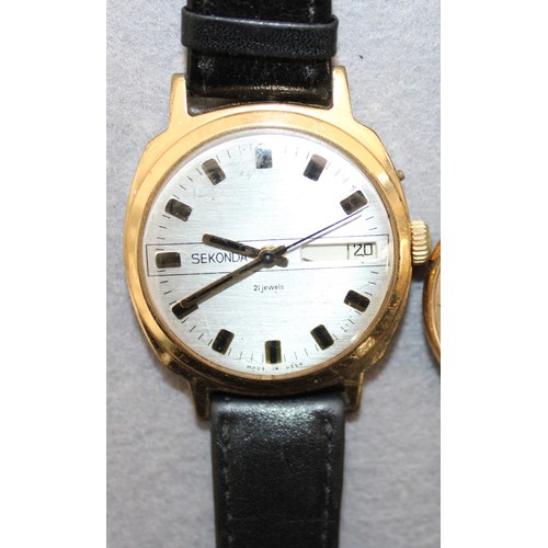 585 - Selection Of Men's Watches All Untested Various Conditions Inc-Rotary/Accurist/Sekonda/Tissot. In A ... 