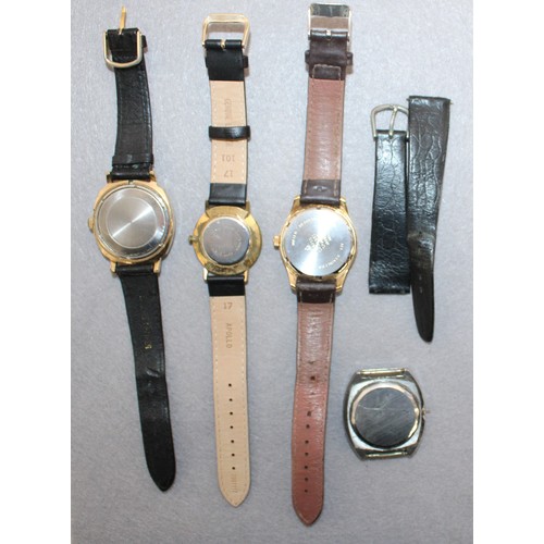 585 - Selection Of Men's Watches All Untested Various Conditions Inc-Rotary/Accurist/Sekonda/Tissot. In A ... 