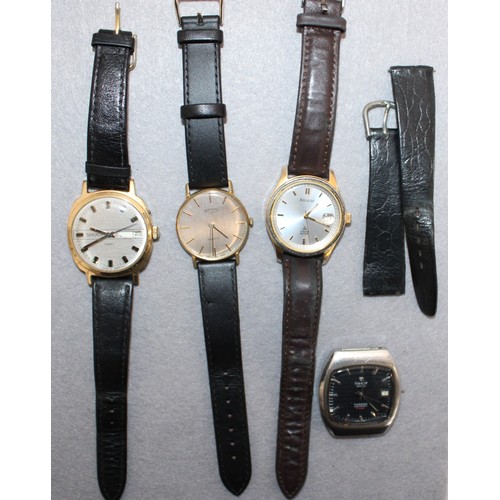 585 - Selection Of Men's Watches All Untested Various Conditions Inc-Rotary/Accurist/Sekonda/Tissot. In A ... 