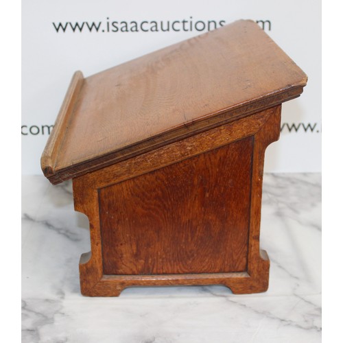 278 - Vintage Wooden Church Book Bible Stand
Height 28cm
Length 40.5cm
Width 30cm
COLLECTION ONLY