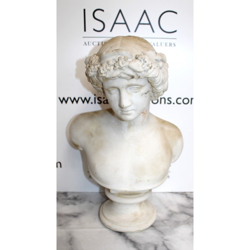 85 - Antinous With Bachic Wreath
Height 41cm
COLLECTION ONLY