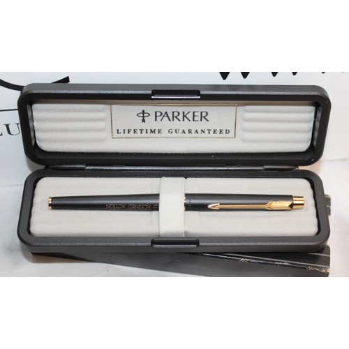 11 - 3 x Boxed Pens Inc- PARKER (Personalised)/WATERMAN/BALMAIN(Personalised)...