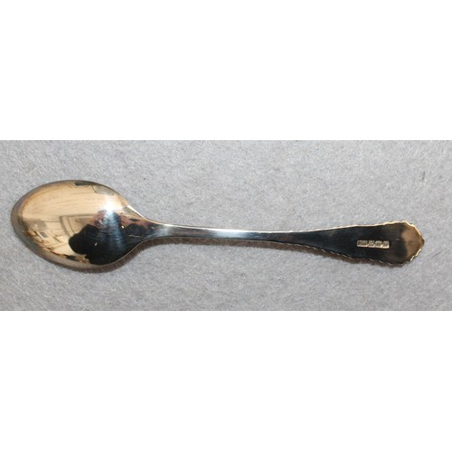 495 - Silver Hallmarked Birmingham Spoon Boxed