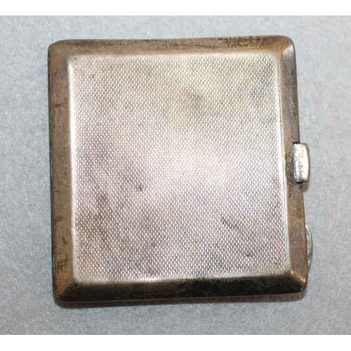 496 - Silver Hallmarked Birmingham Cigarette Case