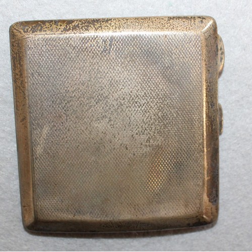 496 - Silver Hallmarked Birmingham Cigarette Case