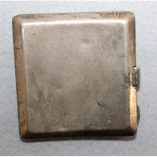 496 - Silver Hallmarked Birmingham Cigarette Case