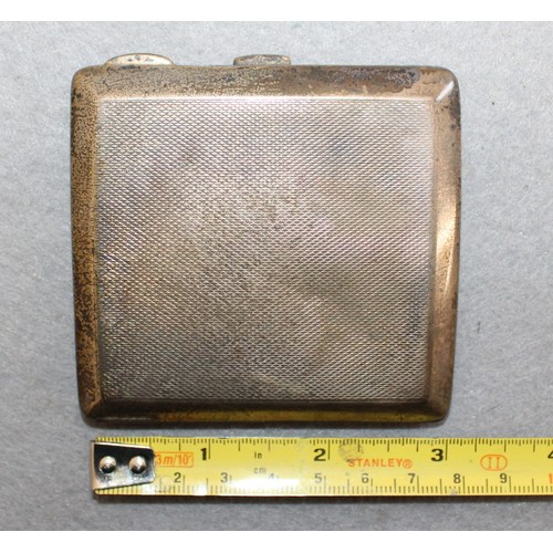 496 - Silver Hallmarked Birmingham Cigarette Case