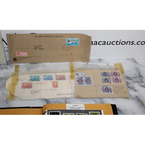 37 - Folder Containing Mixed Collectable Worldwide Stamps Franked & Unfranked...