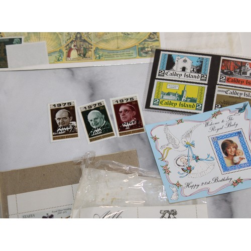 37 - Folder Containing Mixed Collectable Worldwide Stamps Franked & Unfranked...