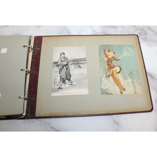 38 - Photographs Album Containing Postcards Etc