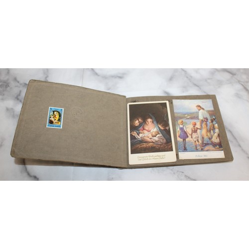 40 - Album Containing Religious Postcards Etc