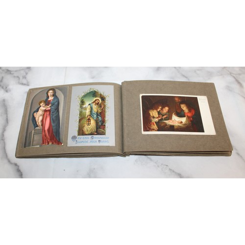 40 - Album Containing Religious Postcards Etc