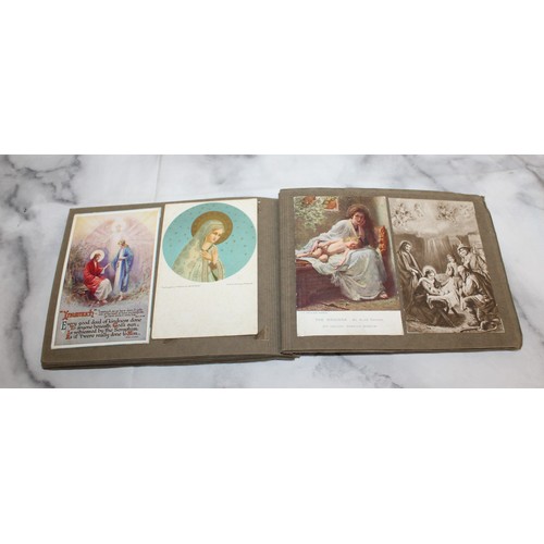 40 - Album Containing Religious Postcards Etc