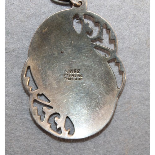 504 - Vintage Siam Jewellery Items Stamped Sterling Inc- Pendant & Ring Size P