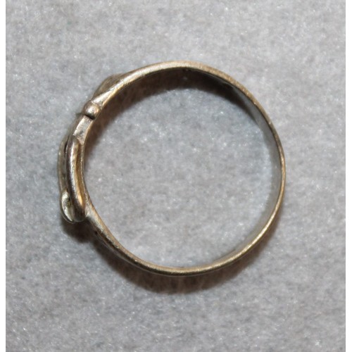 508 - Stamped Silver Ring Size V