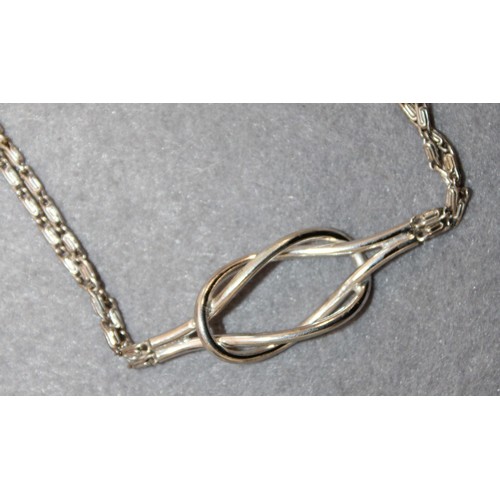 509 - Stamped 925 Silver Long Necklace