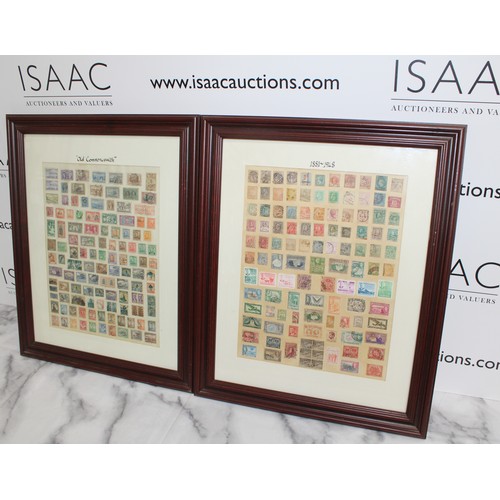 47 - 2 x Framed Stamp Collections Inc: Old Commonwealth And 1881-1948 23cm x 19cm
COLLECTION ONLY