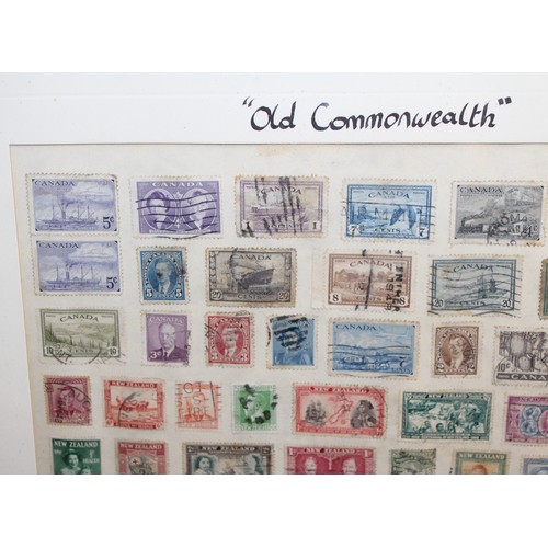 47 - 2 x Framed Stamp Collections Inc: Old Commonwealth And 1881-1948 23cm x 19cm
COLLECTION ONLY