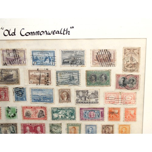 47 - 2 x Framed Stamp Collections Inc: Old Commonwealth And 1881-1948 23cm x 19cm
COLLECTION ONLY...