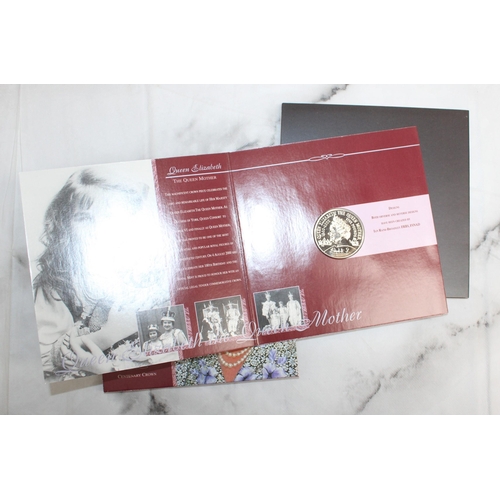 356 - Two Collectable Royal Mint Coin Packs Inc- Queen Mother Memorial Crown & The Queen Mother Centenary ... 