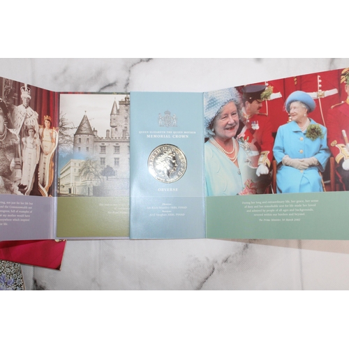 356 - Two Collectable Royal Mint Coin Packs Inc- Queen Mother Memorial Crown & The Queen Mother Centenary ... 