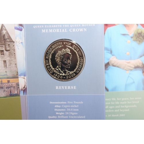 356 - Two Collectable Royal Mint Coin Packs Inc- Queen Mother Memorial Crown & The Queen Mother Centenary ... 